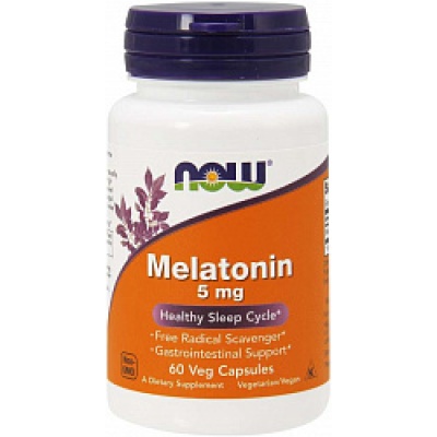 Антиоксидант NOW Melatonin 5 мг 60 капсул