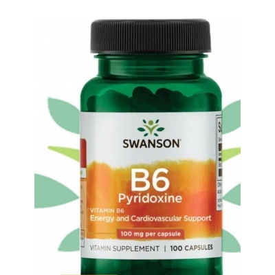 Витамины Swanson Vitamin B6 100 mcg 100 капсул