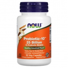 Специальный препарат NOW Probiotic-10 25 млрд 50 капсул