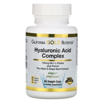   California Gold Nutrition Hyaluronic Acid Complex 60 